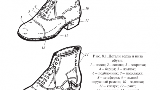 Части обуви как называются – Обувь, основные понятия, составные части обуви, наружные детали верха, внутренние детали верха, промежуточные детали, детали низа, методы крепления обуви, матер